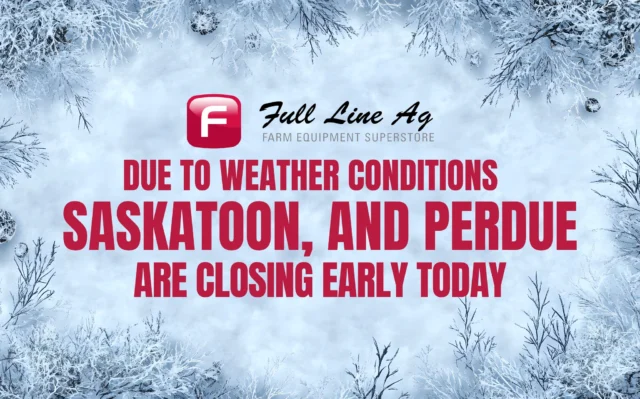 Hey y'all! We're closing our Saskatoon and Perdue locations up early today to make sure our staff get home safe in this crazy clipper! ❄️⛄

Thank you for your patience, stay safe out there! ❤