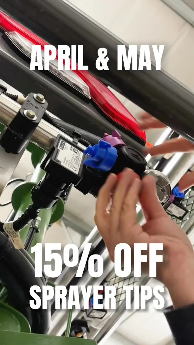 Our annual ‘Sprayer Tip Sale’ is back! 15% off sprayer tips until the end of May! 

Call or stop in today! 📲➡️🏢🚜

#fulllineag #saskag #sprayertips #sprayertipsale #modernfarming #agriculture #saskfarming #saskatchewan #sasklocalbusiness #spraying2026 #farming2026 #ag #canadianag