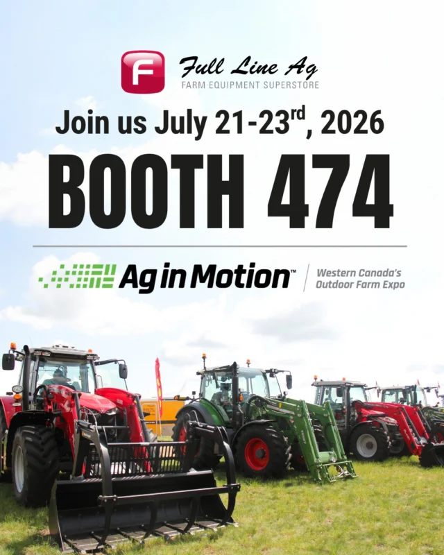 We’re excited to be heading back to Ag in Motion, July 21–23, at the Discovery Farm near Langham, Saskatchewan! 😁

You can find us at the AGCO Booth (Booth 474) as well as the booths of our various other amazing product partners and product lines!

Whether you're looking for innovative solutions, expert advice, or just want to say hello, we’d love to see you there. Mark your calendar and make us part of your Ag in Motion experience! 💪

#fulllineag #aginmotion #aim2026 #agriculture #WelcometotheFarmShow #westerncanadianag #agco #fendt #masseyferguson #gleaner #saskfarming #saskbeef #discoverag #masseyfergusonna #agequipmentdealership #farmequipmentsuperstore #saskatchewanlife #farmerlife #prairieag