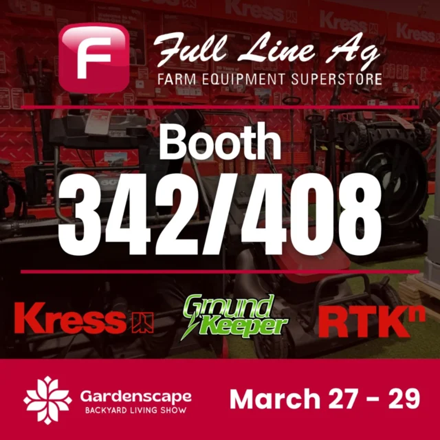 We're heading to Prairieland Park this weekend for the Gardenscape Backyard Living Show! 🎉

Join us March 27th-29th as we showcase our lineup of Kress lawn and garden tools, and Groundkeeper lawn fertilizer and grass seed! 

With promotions and show specials, there's something for every garden shed!

Booth 342/408... you won't wanna miss this one! 🌱

 #fulllineag #sasklocalbusiness #FamilyBusiness #Kress #kresslawnandgarden #lawncare #gardener #yxe #yxegardens #GardenscapeYXE #gardenscapeyxe2026